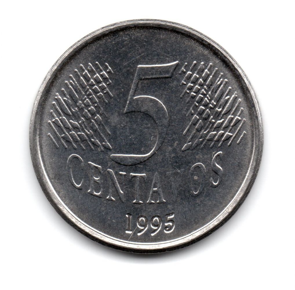 Numis Market   1995   5 Centavos   Moeda Brasil